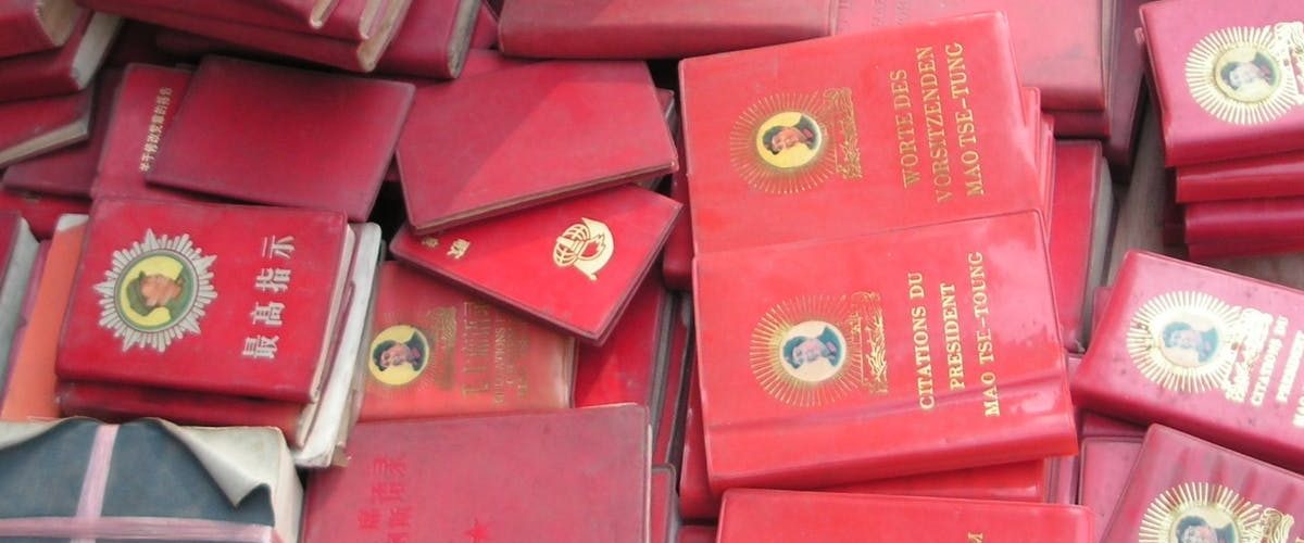 A group of pink books